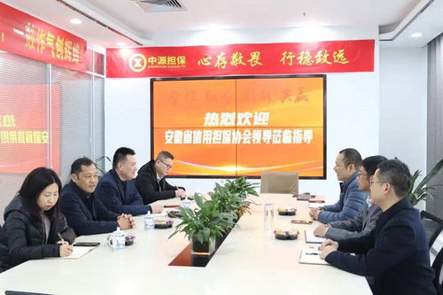 安徽省信用擔保協會領導蒞臨安徽中源融資擔保視察指導